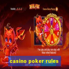 casino poker rules