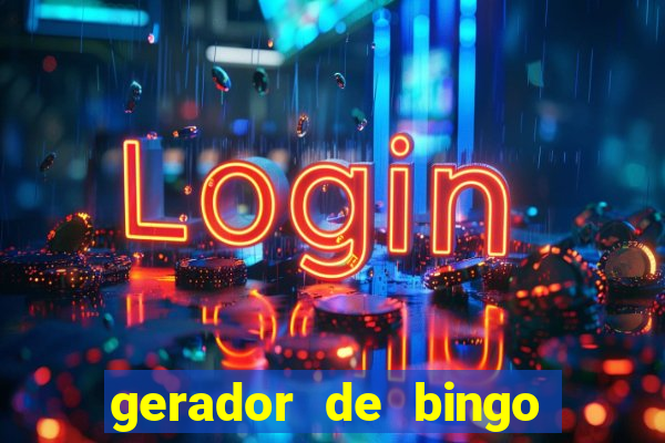 gerador de bingo de palavras