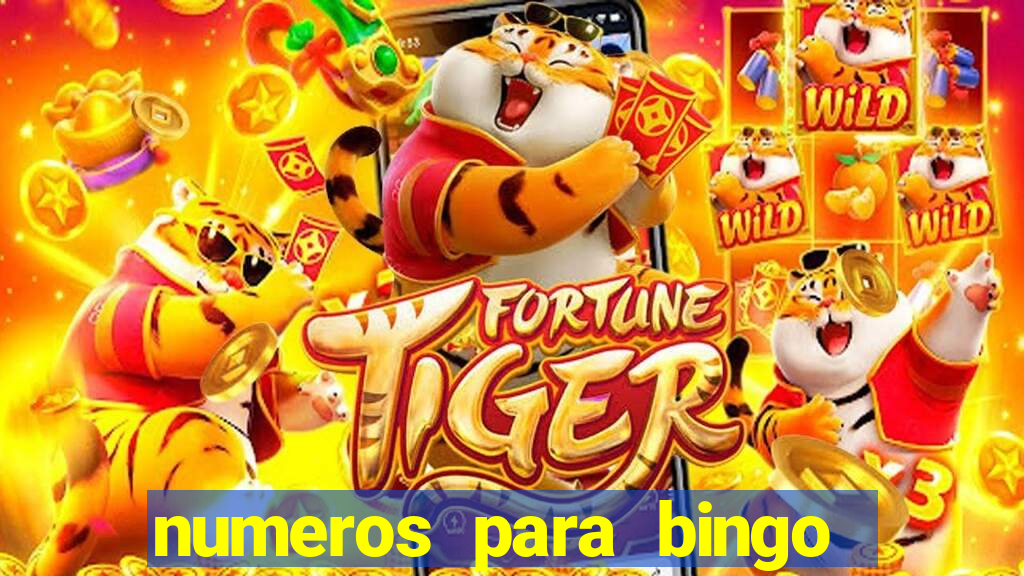 numeros para bingo de 1 a 100