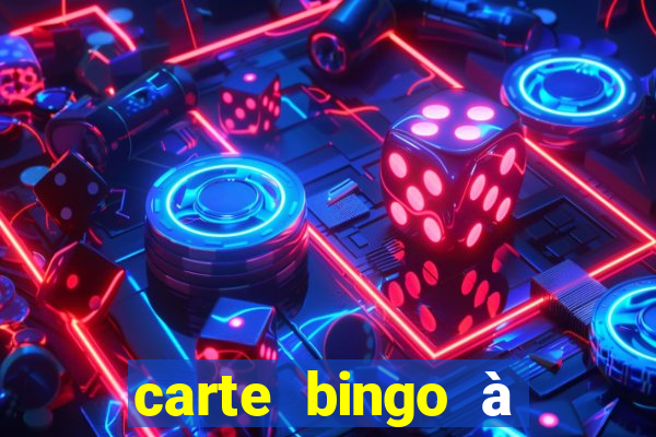 carte bingo à imprimer gratuit