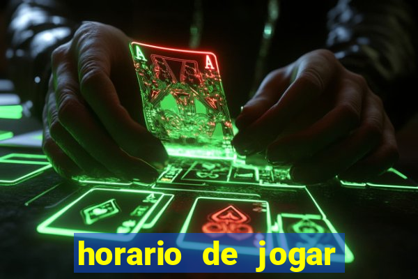 horario de jogar fortune tiger