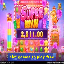 slot games to play free