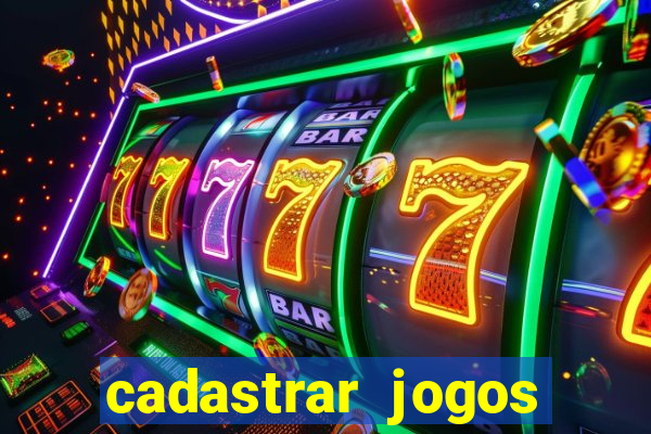 cadastrar jogos online caixa