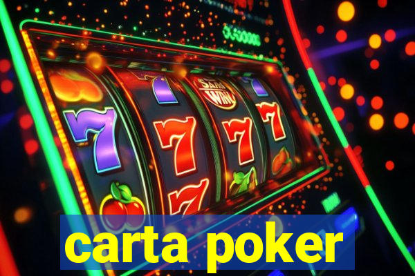 carta poker