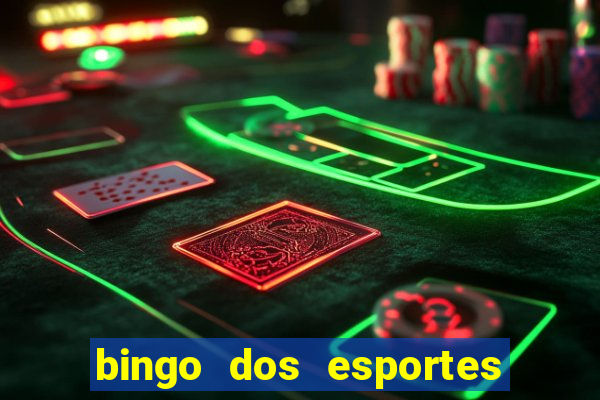 bingo dos esportes para imprimir