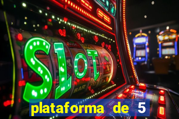 plataforma de 5 reais de b么nus