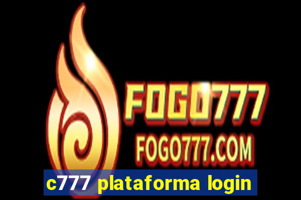 c777 plataforma login