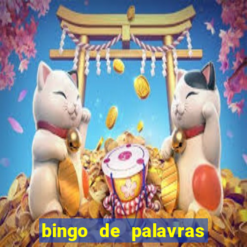 bingo de palavras para imprimir