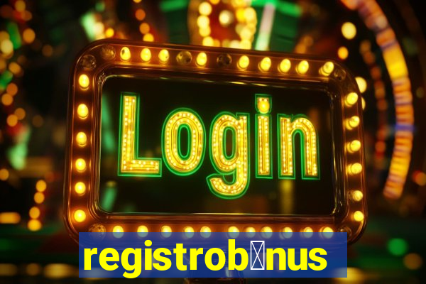 registrob么nus