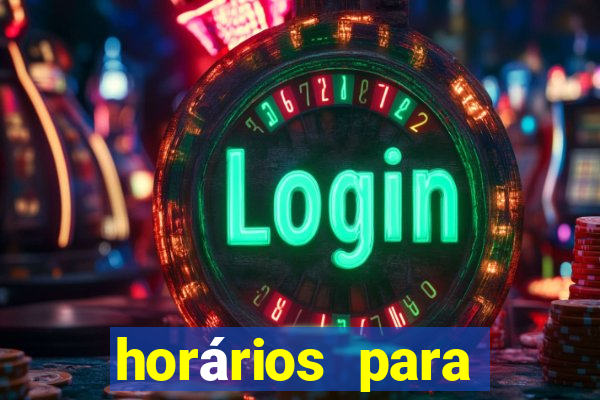 horários para jogar no fortune tiger