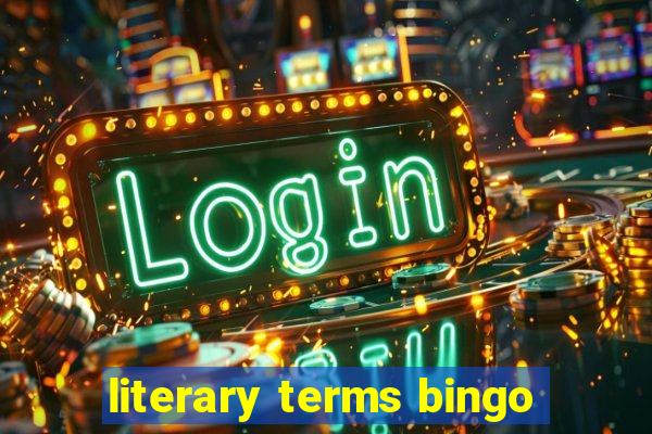 literary terms bingo