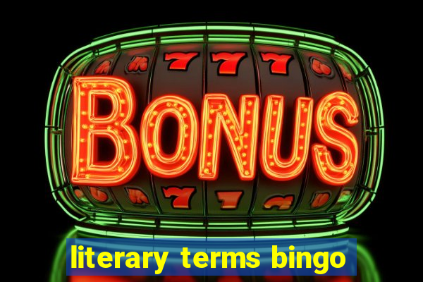 literary terms bingo