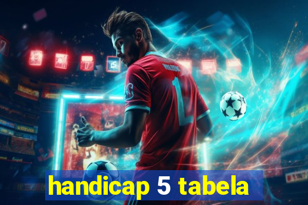 handicap 5 tabela