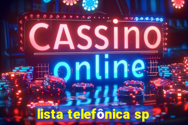 lista telefônica sp