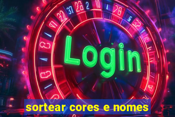 sortear cores e nomes