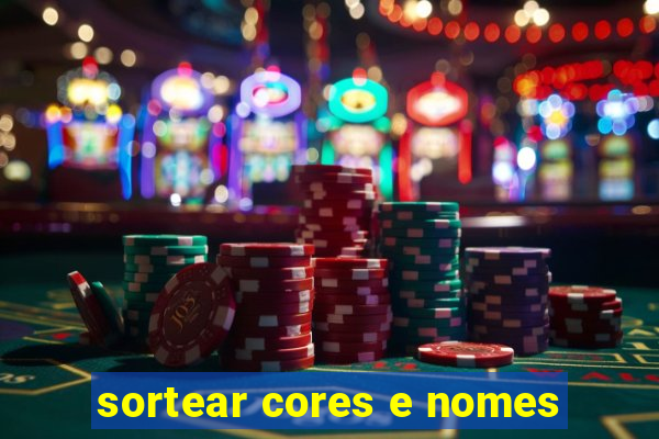 sortear cores e nomes