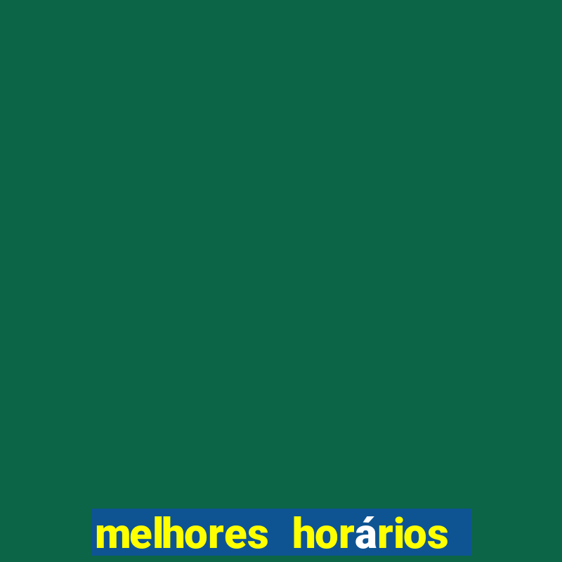 melhores horários fortune mouse