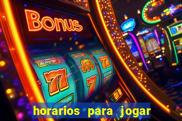 horarios para jogar na blaze