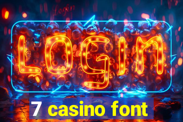 7 casino font