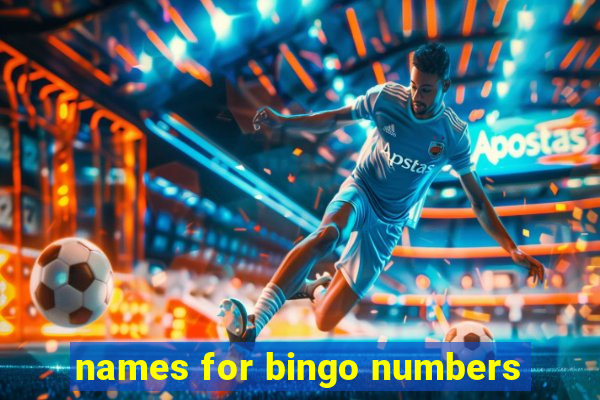 names for bingo numbers