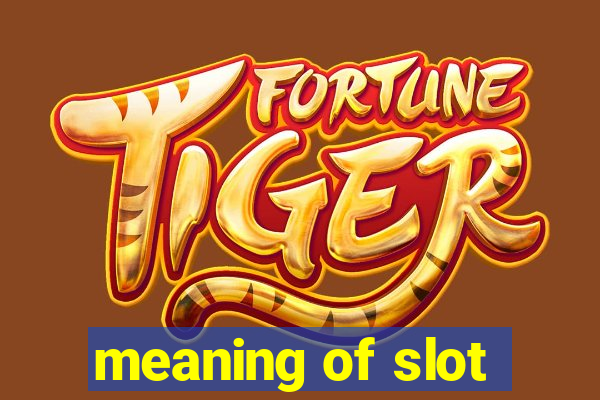 meaning of slot