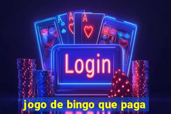 jogo de bingo que paga