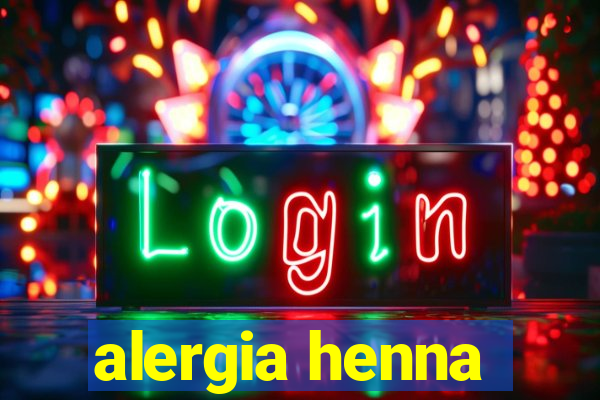 alergia henna