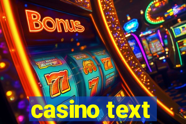 casino text