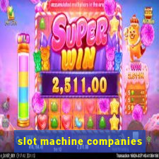 slot machine companies