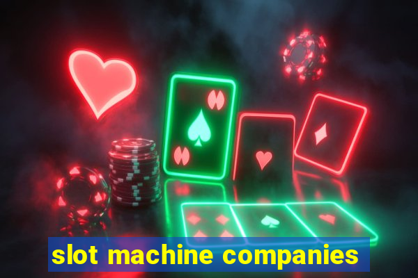 slot machine companies