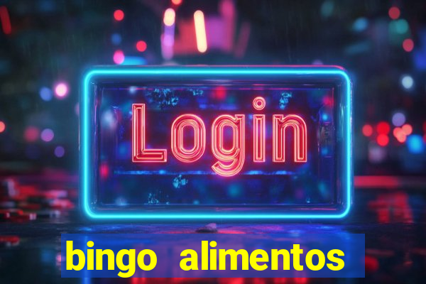 bingo alimentos para imprimir