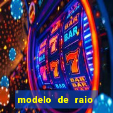 modelo de raio para imprimir