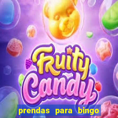 prendas para bingo de natal