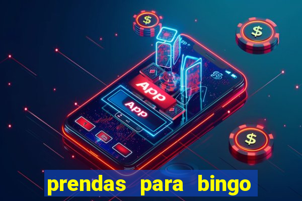 prendas para bingo de natal