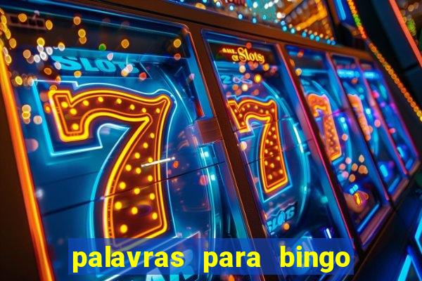 palavras para bingo de cha de lingerie