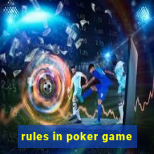 rules in poker game