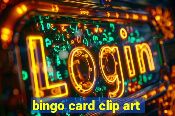 bingo card clip art