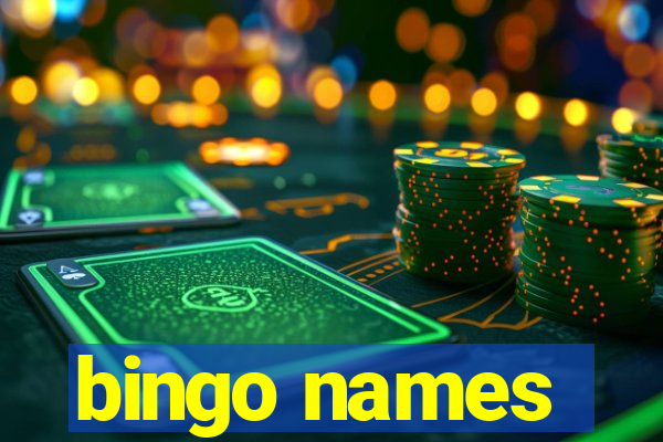 bingo names