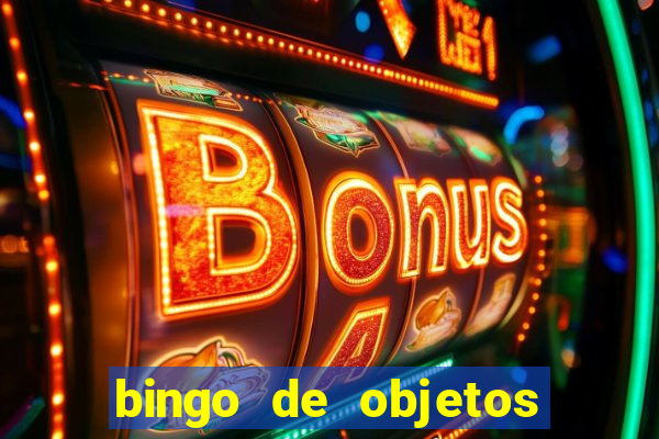 bingo de objetos para imprimir