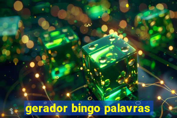 gerador bingo palavras