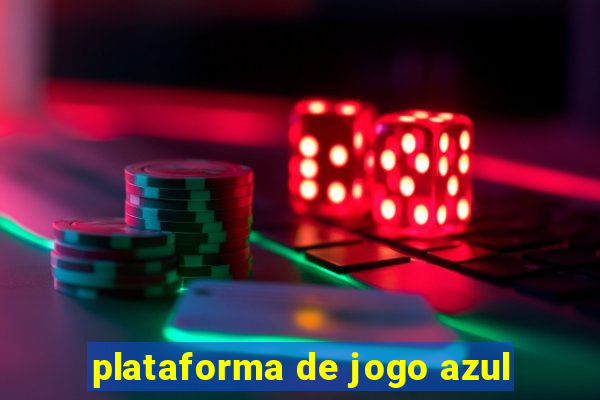 plataforma de jogo azul