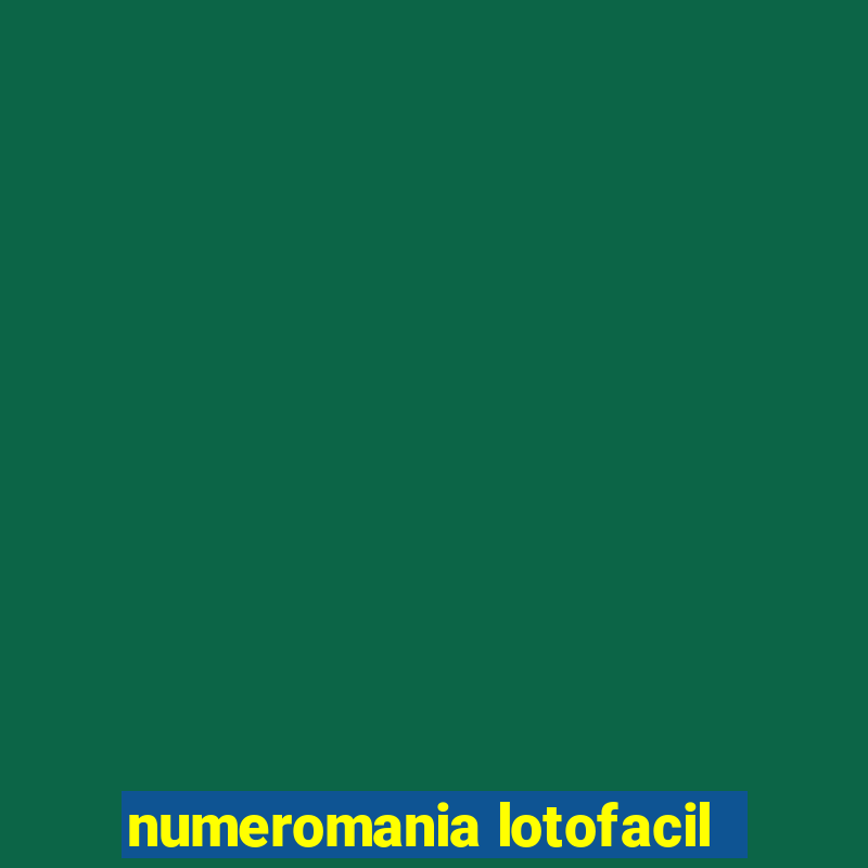 numeromania lotofacil