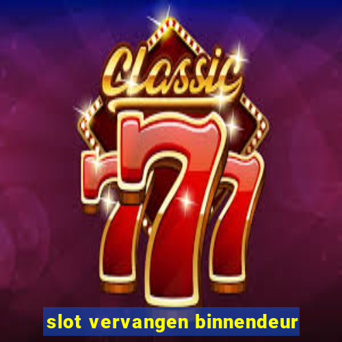 slot vervangen binnendeur