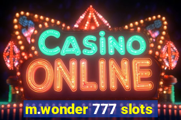 m.wonder 777 slots