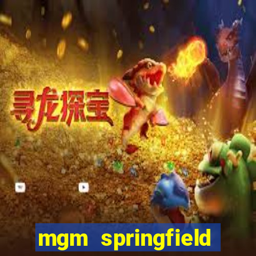 mgm springfield slot payout percentage