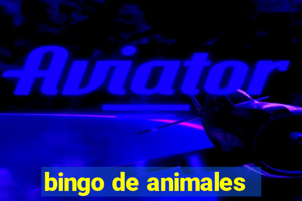 bingo de animales