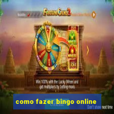 como fazer bingo online