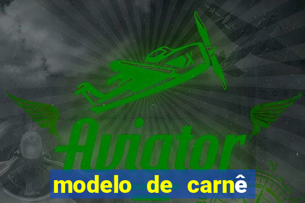 modelo de carnê de pagamento word