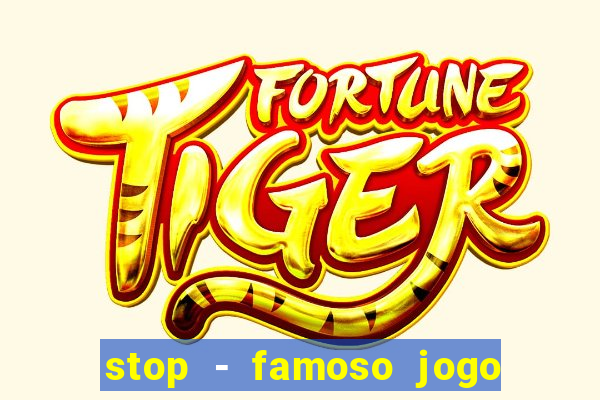 stop - famoso jogo de palavras