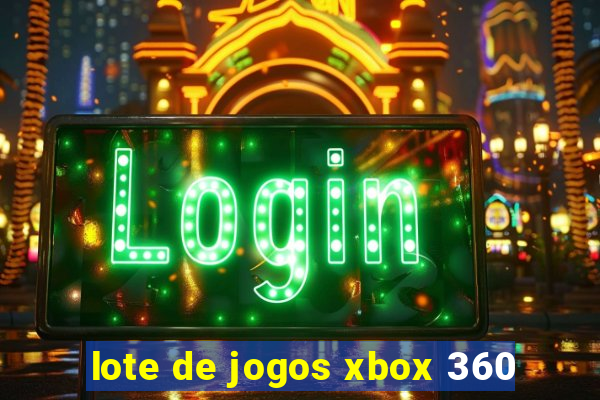 lote de jogos xbox 360